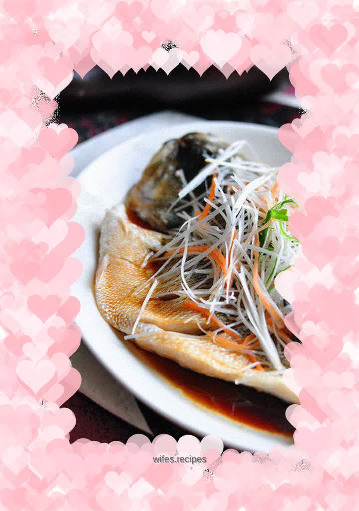 Steamed seabass