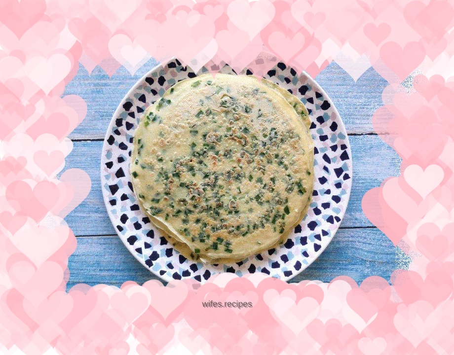 Chive egg pancake