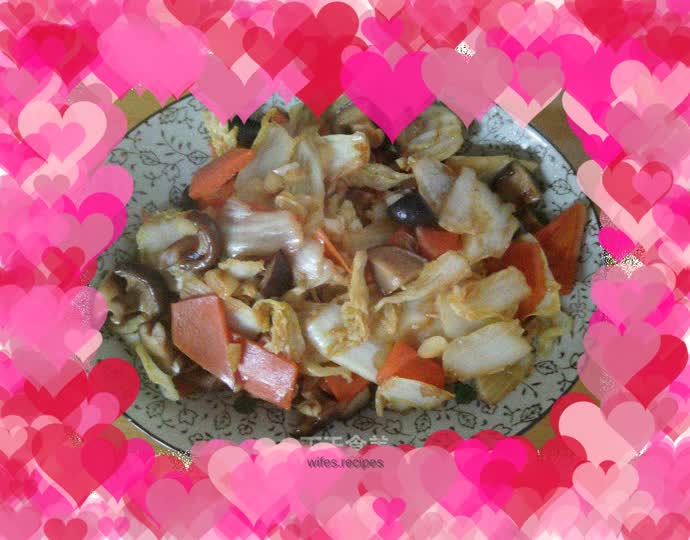 Stir-fried baby cabbage