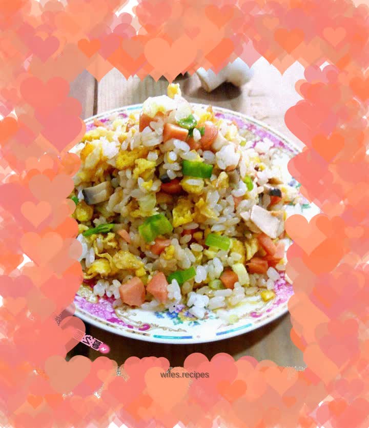 Mushroom egg fried rice