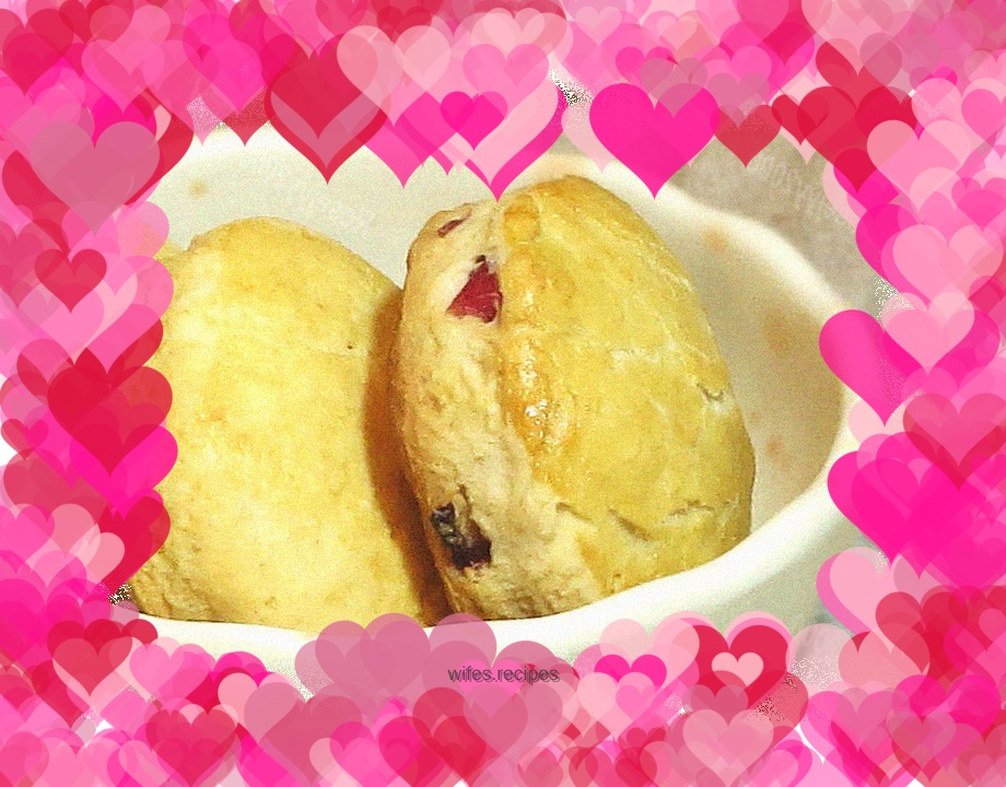 Family size cranberry scones