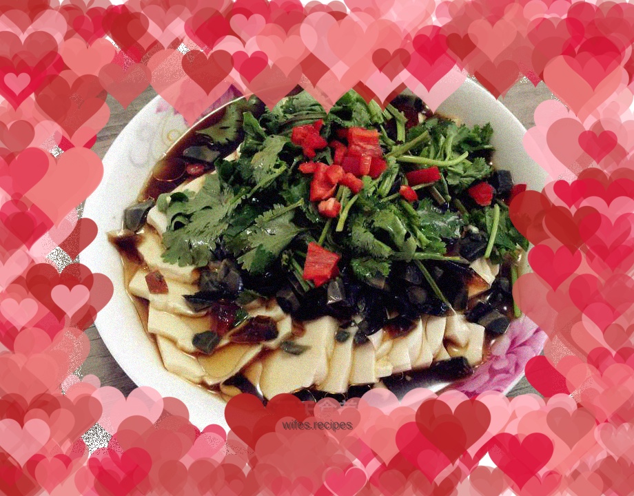 Cold preserved egg tofu