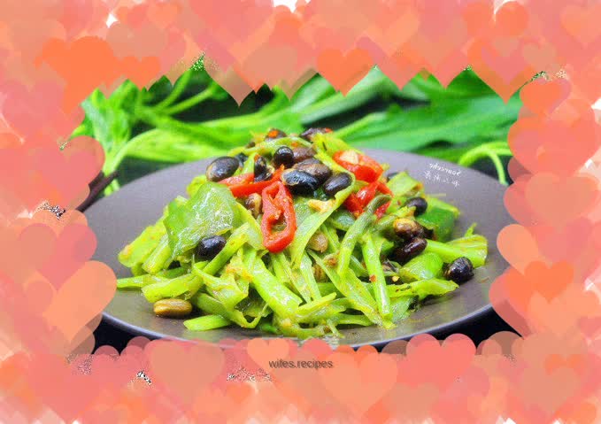 Stir-fried vegetables with black bean sauce