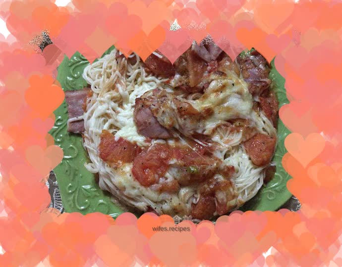 Western-style persimmon egg noodles