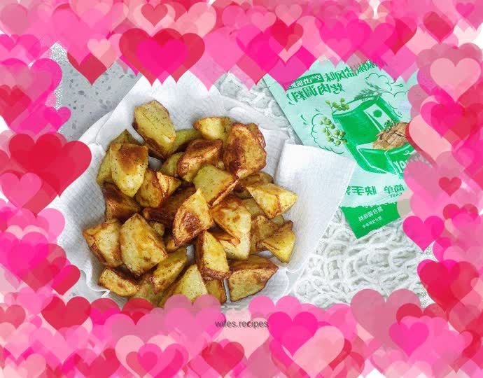 Air Fryer Green Pepper Potato Wedges