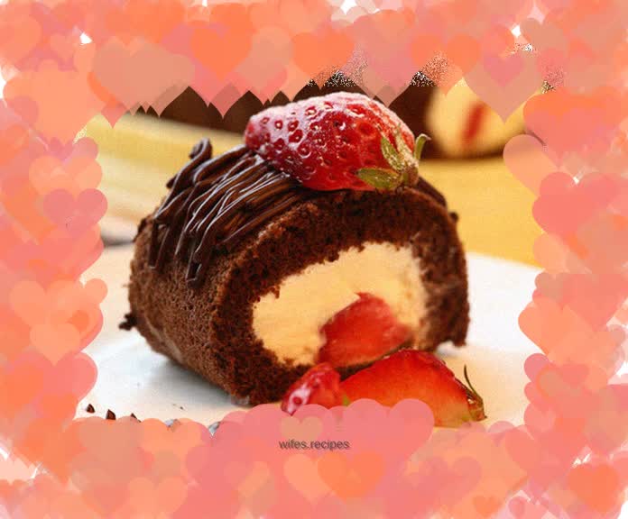 Cocoa Custard Cake Roll