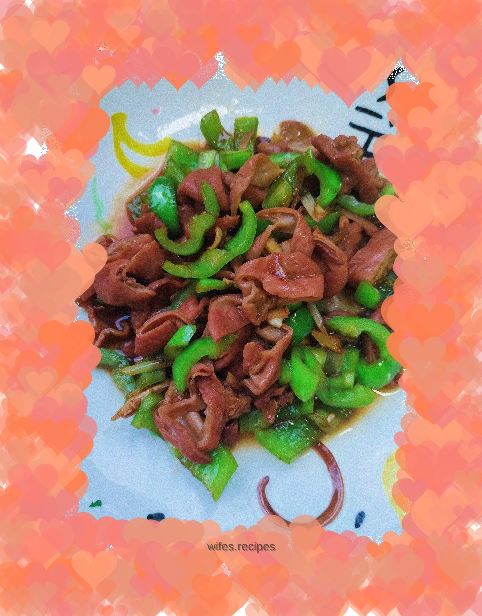 Fried sausage with chili pepper