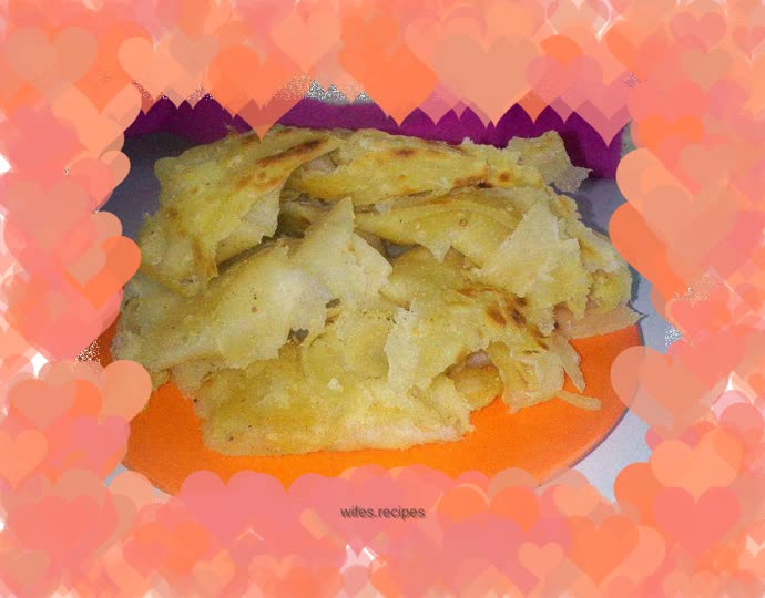 Crispy on the outside and tender on the inside---hand-pulled pancakes