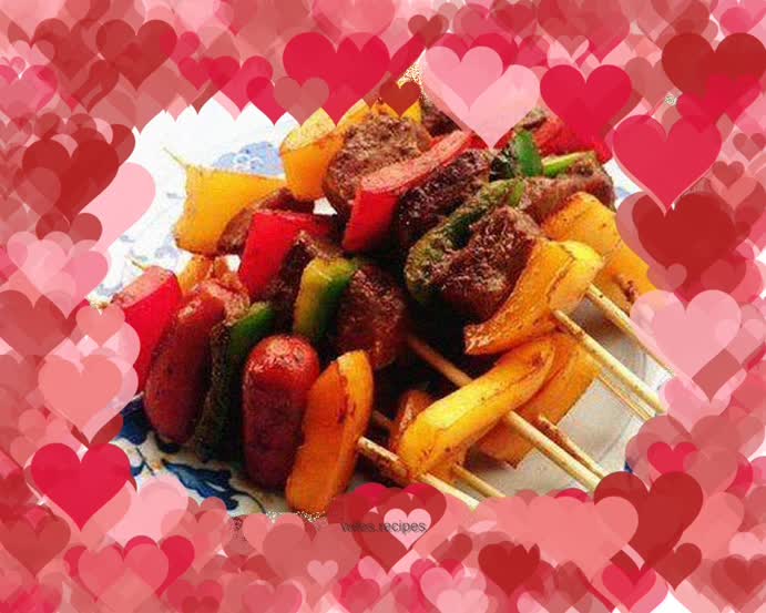 Colorful Beef Skewers