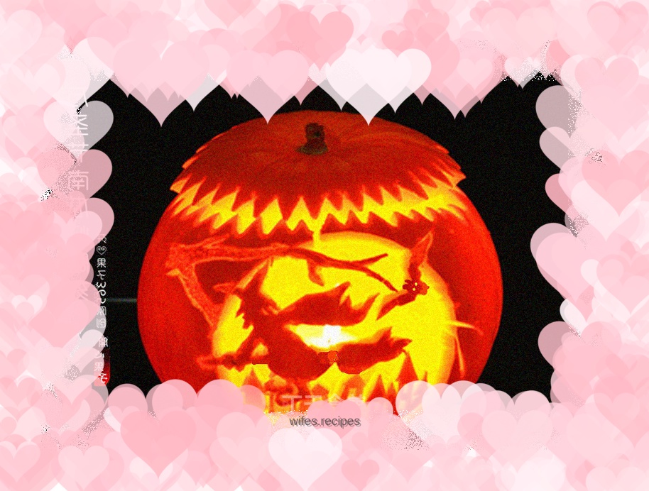 Halloween pumpkin lantern carving