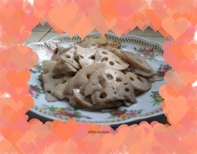 Vegetarian fried lotus root