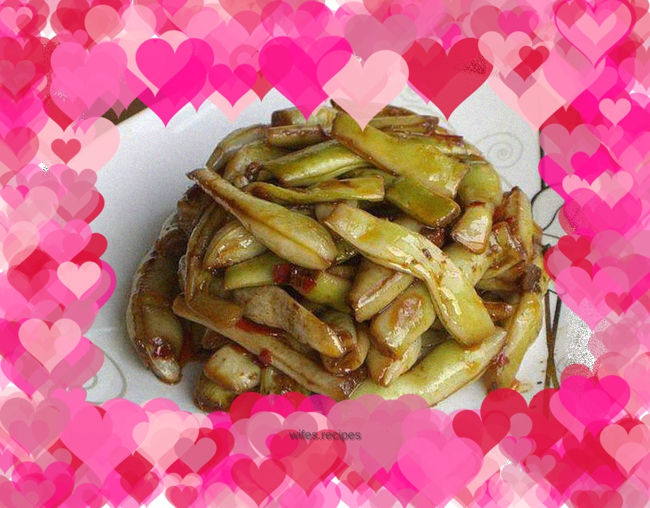 Braised green beans with soy sauce