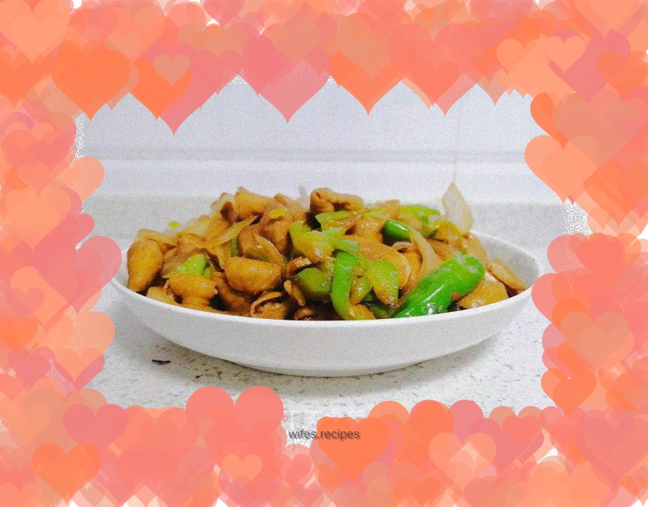 Braised large intestine