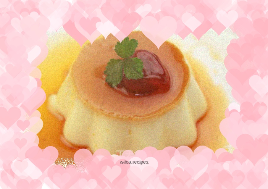 Caramel pudding - classic pudding, elastic and smooth!