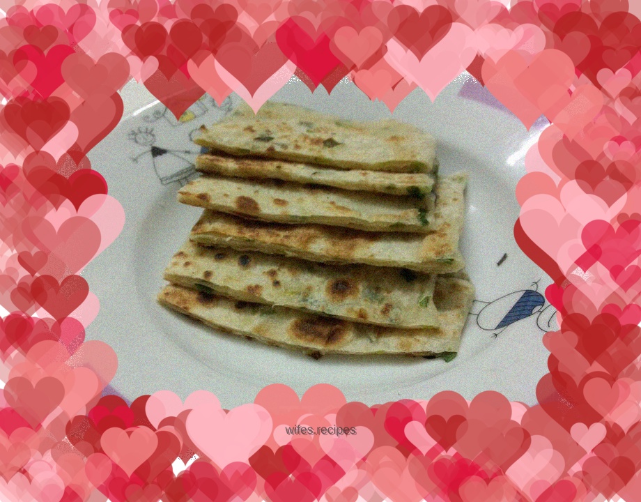 Thousand layer scallion pancake