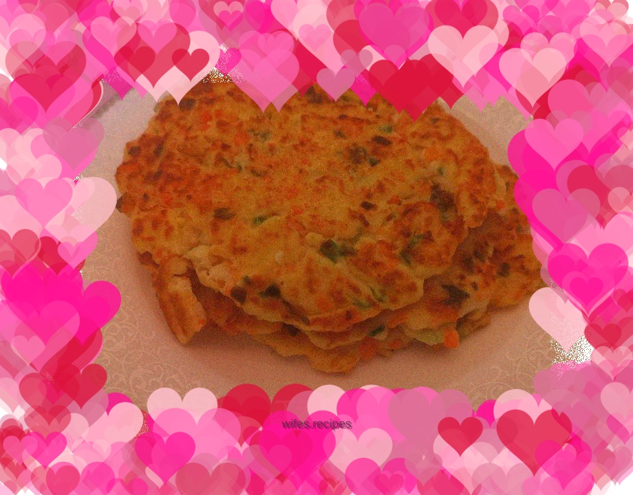 Pangasius carrot egg pancake