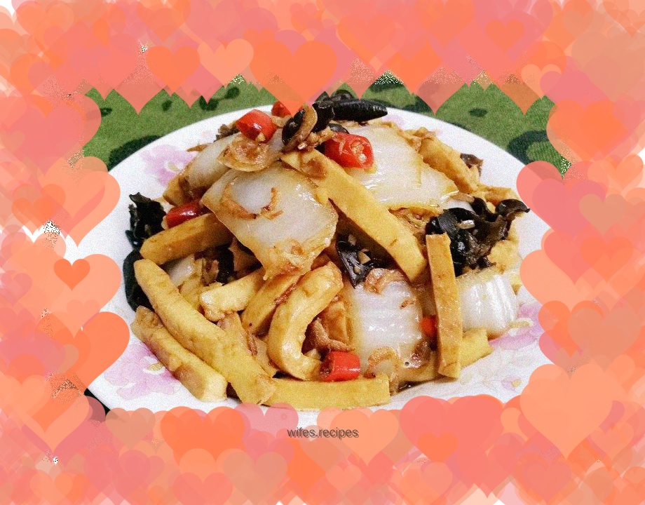 Cabbage stewed with tofu