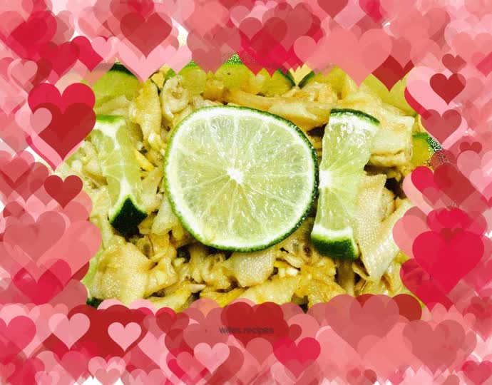 Homemade mustard duck feet