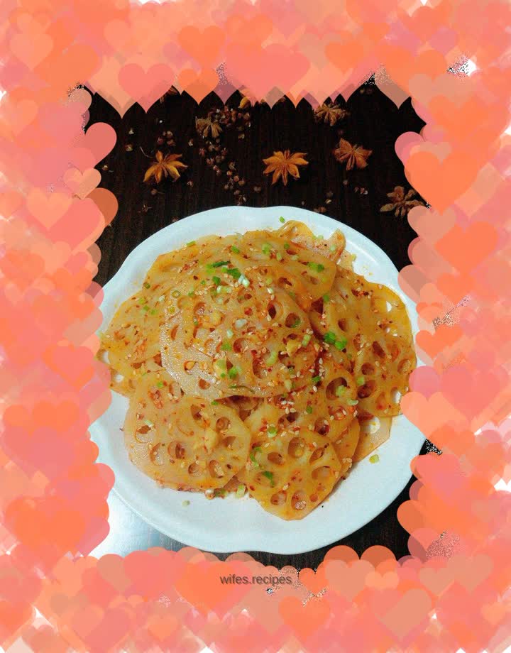 Spicy lotus root slices
