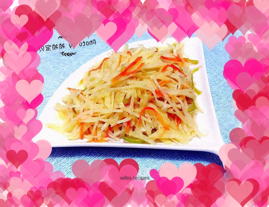 Fried shredded potatoes