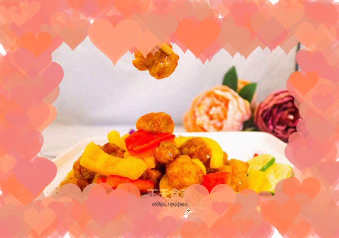 Sweet and Sour Pork with Colored Peppers