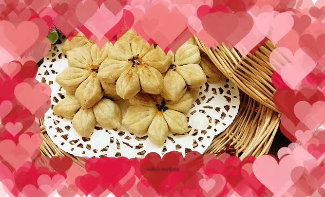 Bean paste and sunflower cake