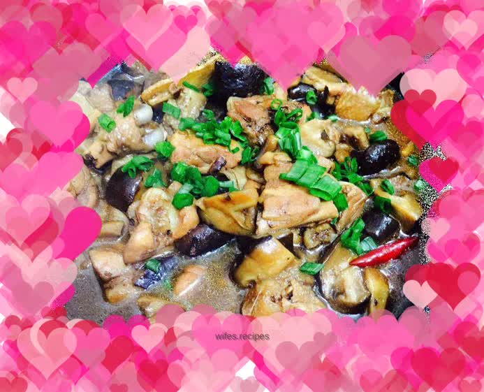 Mushroom stewed chicken