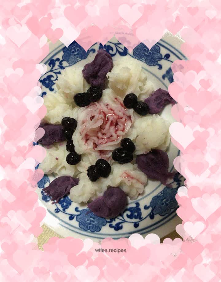 Blueberry, Purple Sweet Potato, Milk and Yam