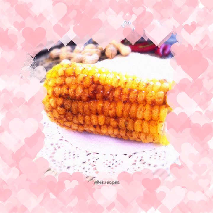 Grilled corn with soy sauce
