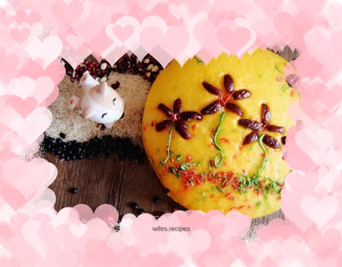 Cornmeal steamed cake