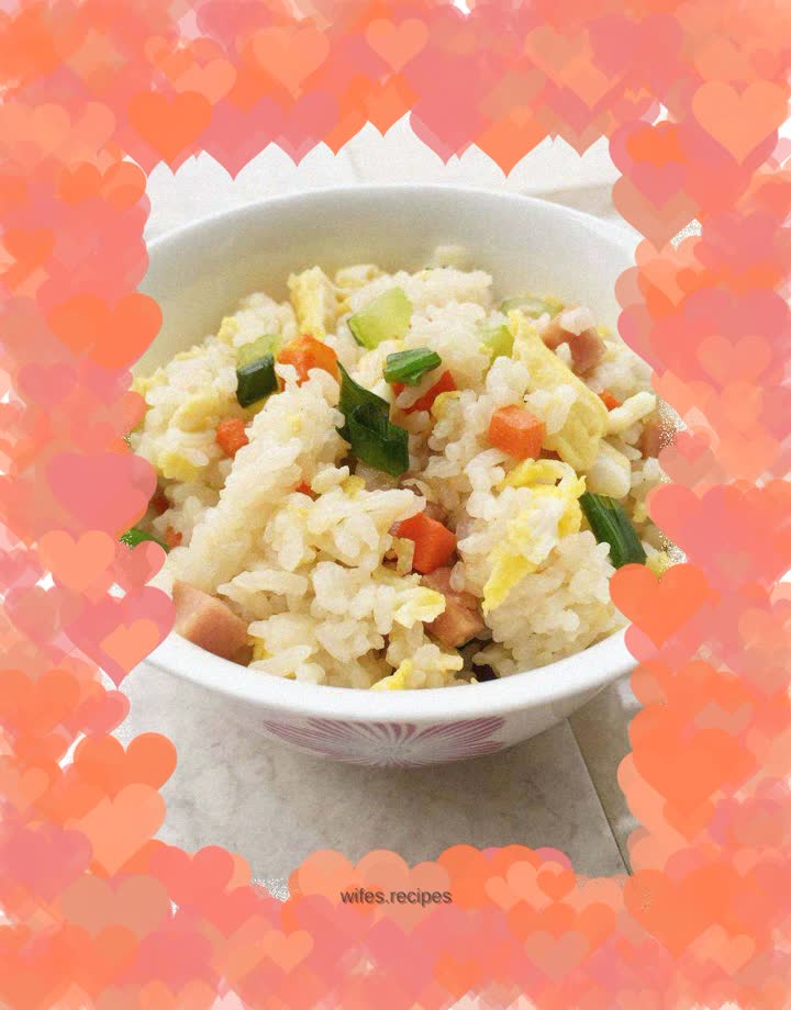 Colorful fried rice