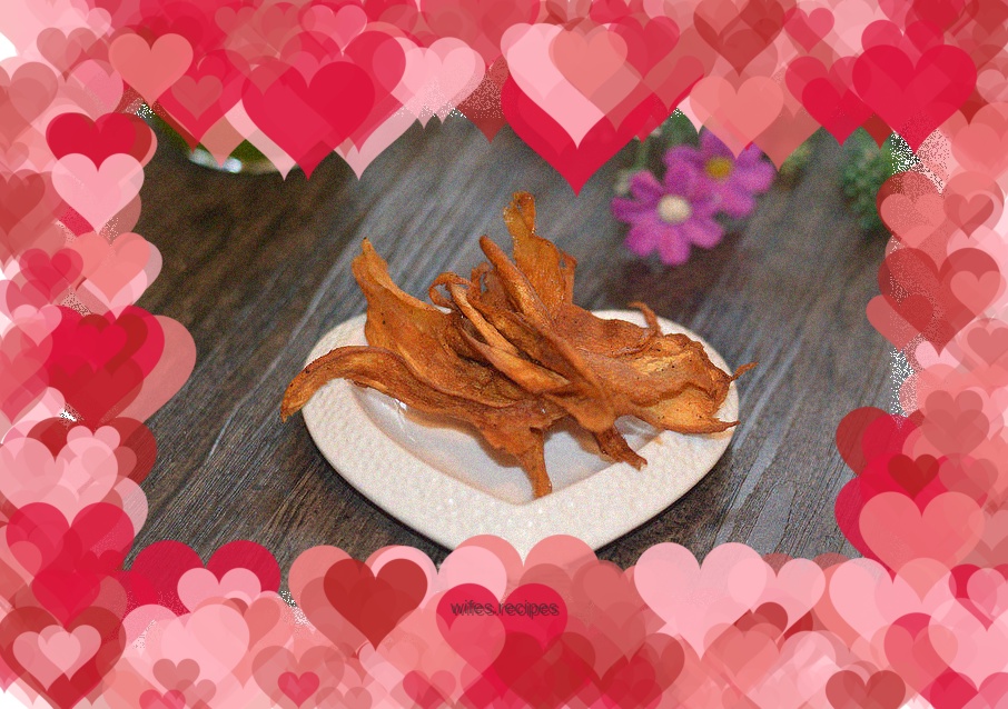 Fried king oyster mushrooms - crunchy