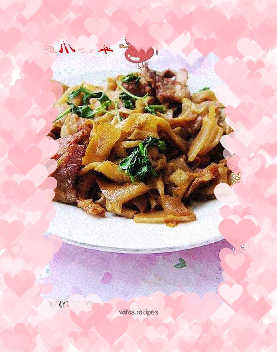 Fried pork with bamboo shoots
