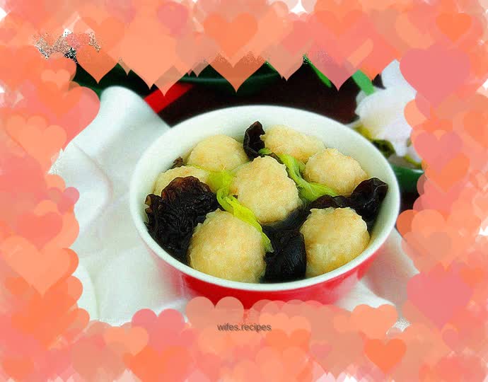 Clear water shrimp balls