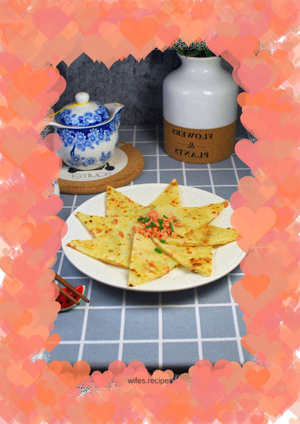 Ham and Scallion Pancake
