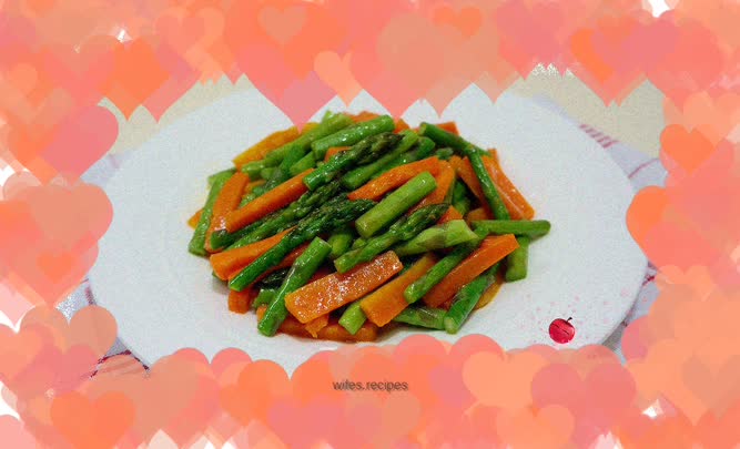 Stir-fried Pumpkin and Asparagus