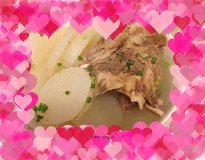 Homemade recipe for radish stick bone soup