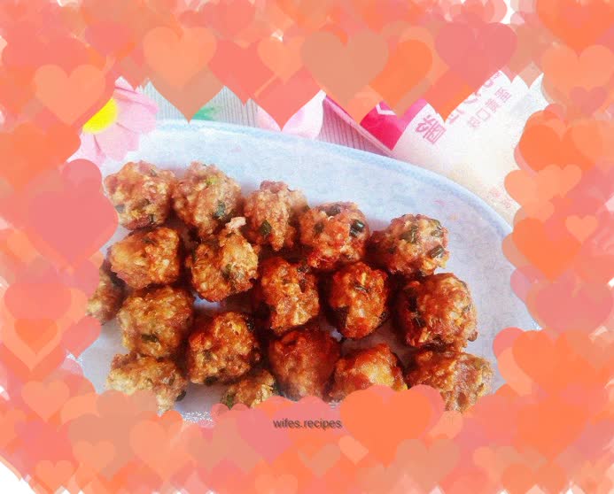 Crispy meatballs