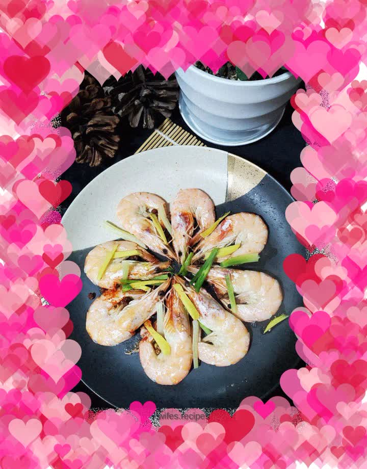 Steamed Shrimp with Ginger and Onion