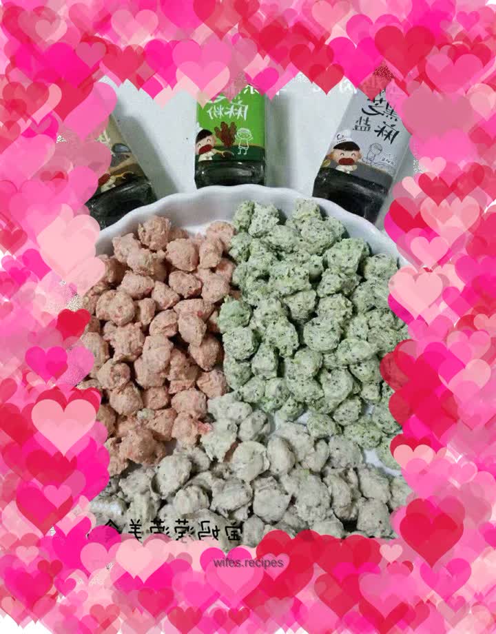 Bao Ma Yingying shared a recipe for children’s complementary food: three-color chicken meatballs with meat and vegetables