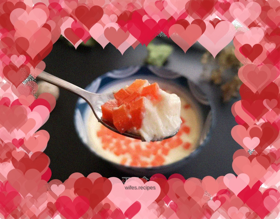 Milk carrot custard