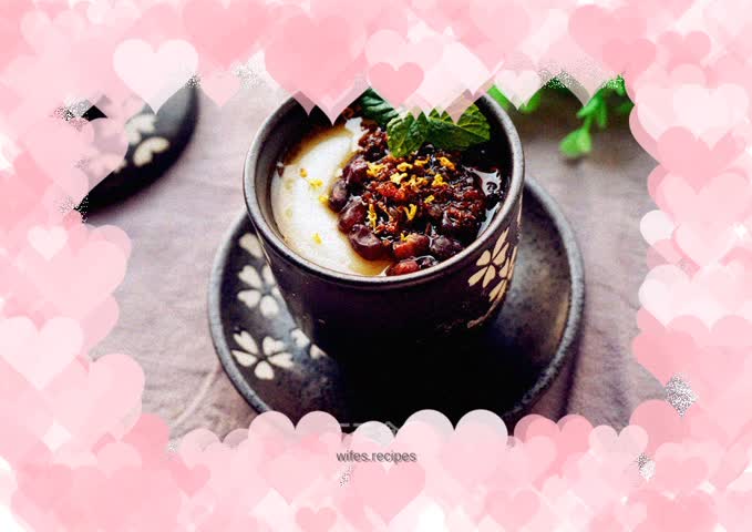 Honey bean and osmanthus double skin milk