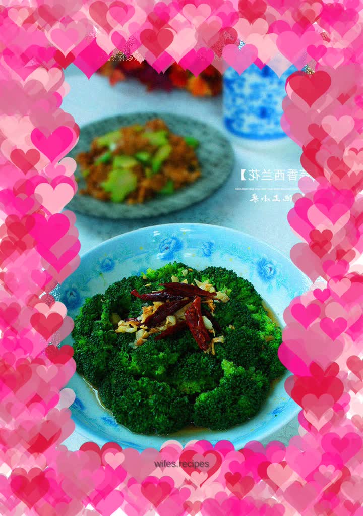 Eat two broccoli---[Garlic Broccoli]