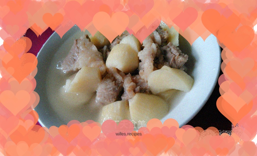 Pork ribs and stewed watermelon