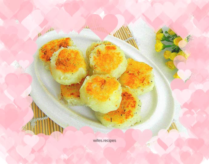 Pan-fried mashed potatoes