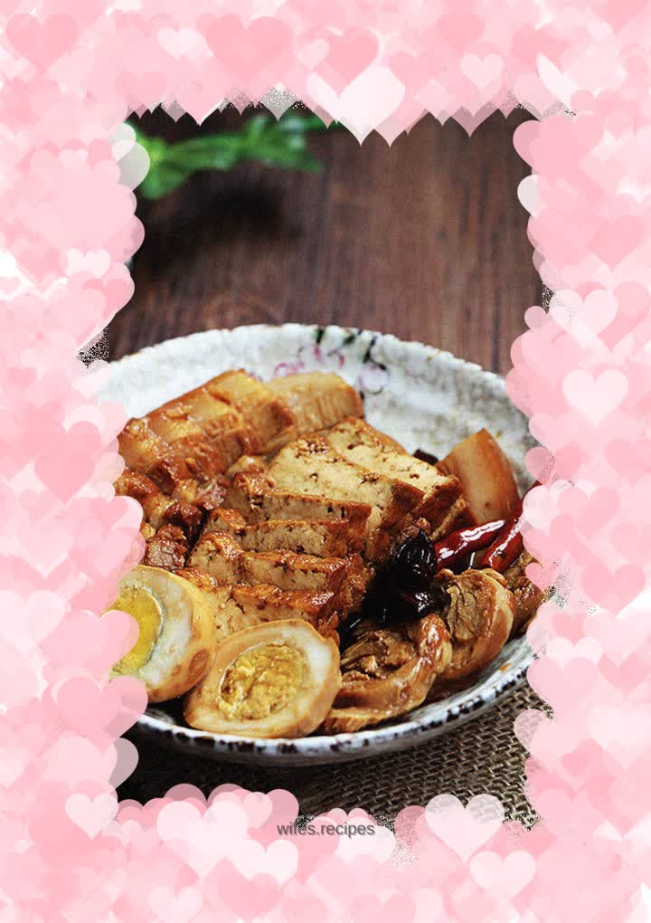 Braised pork belly & braised tofu