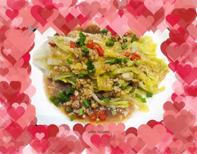 Baby Cabbage with Garlic Sauce