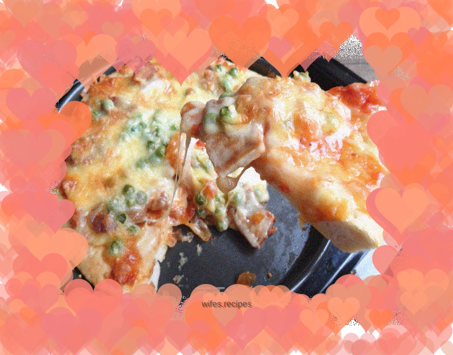 Pork Pizza------------Create a pizza that your son likes