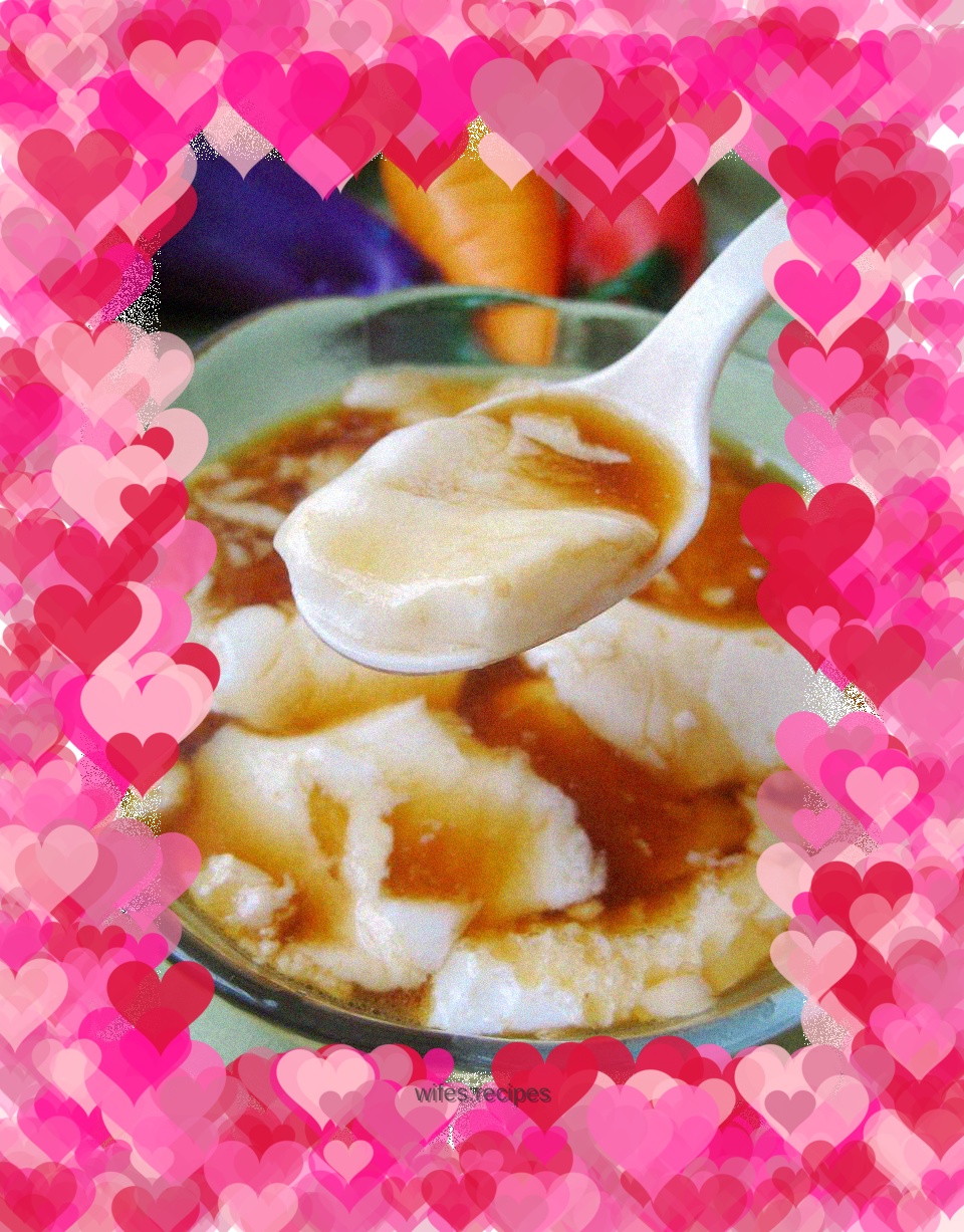 Homemade tofu curd