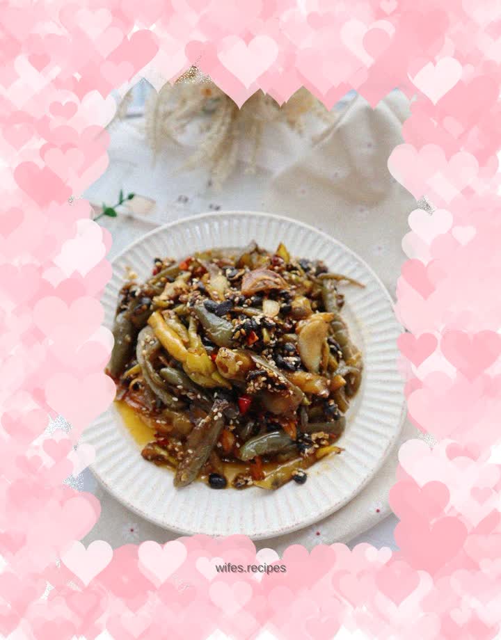 Pickles to go with rice ❗️ Stir-fried chili peppers with black bean paste ❤️